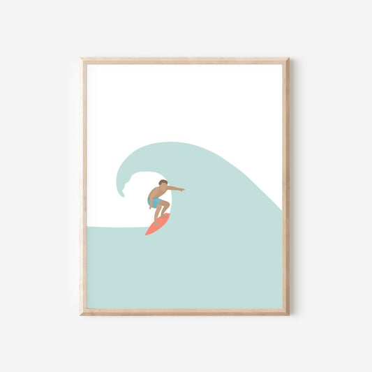 'Tropical Surfing' Print