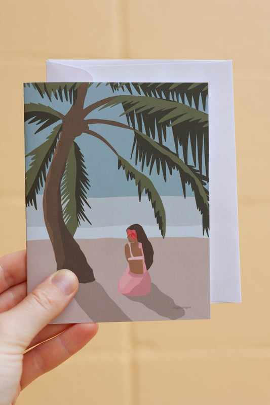 Hawaiian Princess Greeting Card