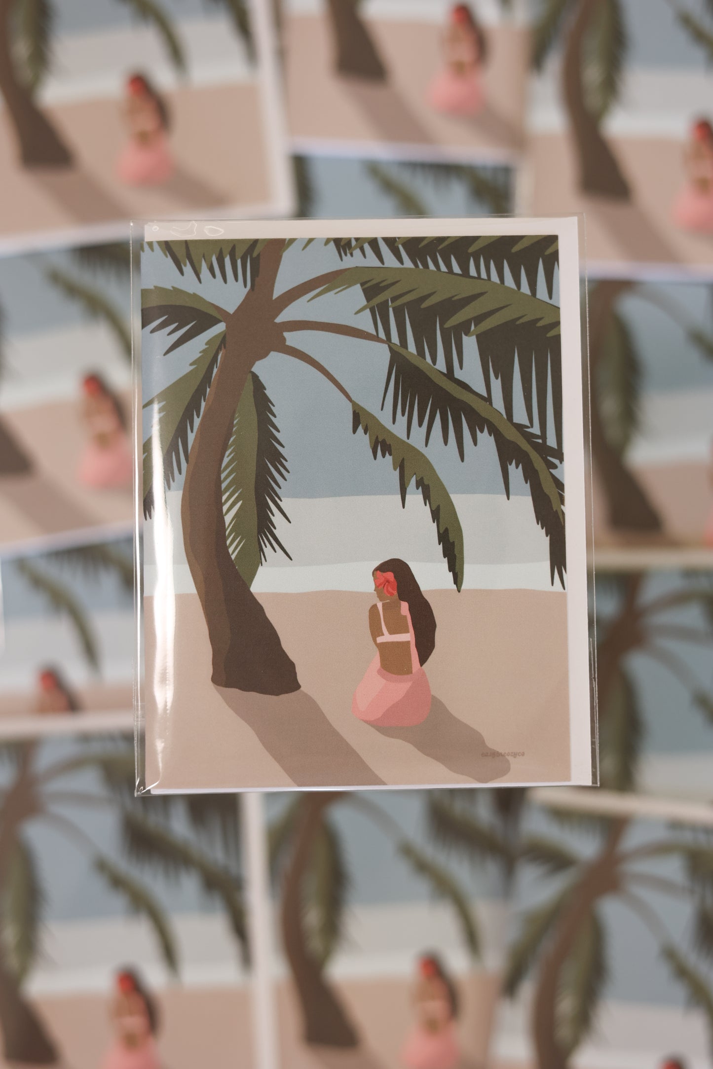Hawaiian Princess Greeting Card