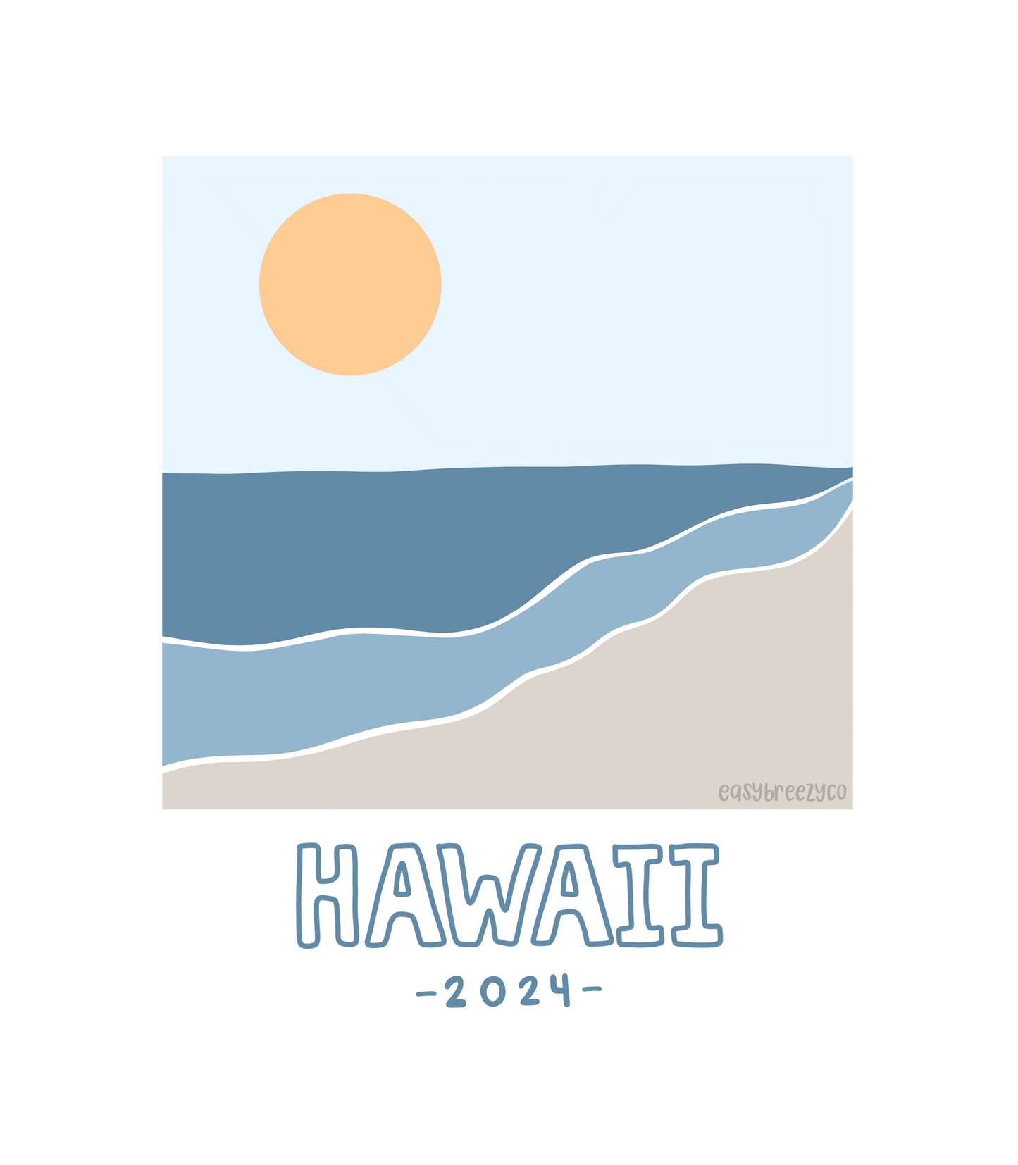 'Polaroid of Hawaii' Sticker