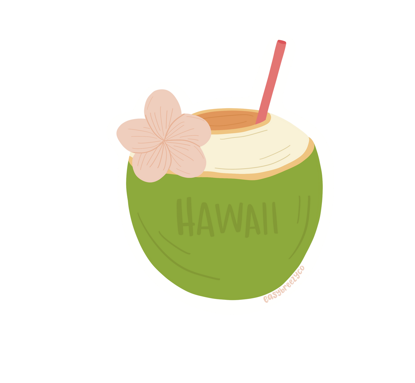 'Coconut' Sticker