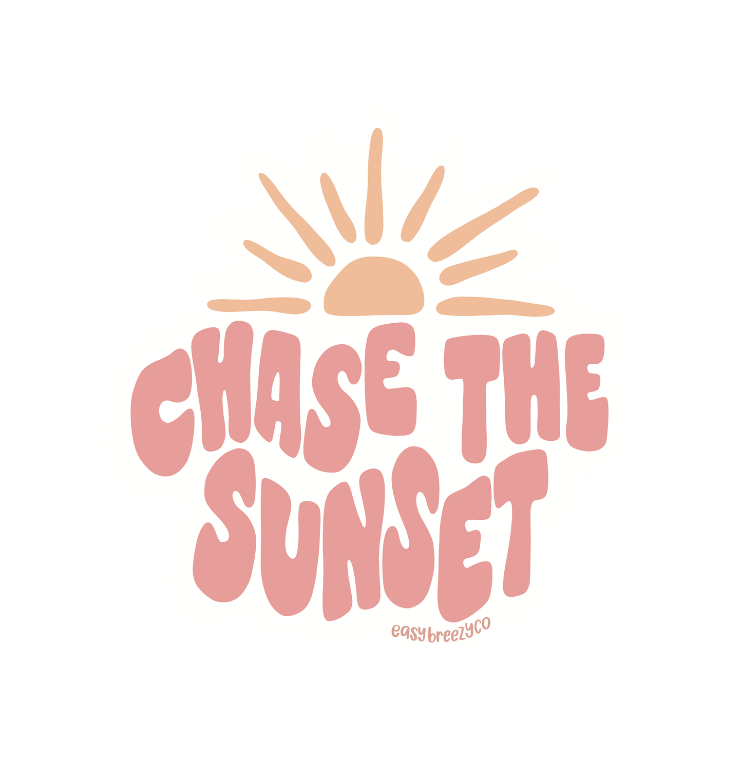 'Chase the Sunset' Sticker