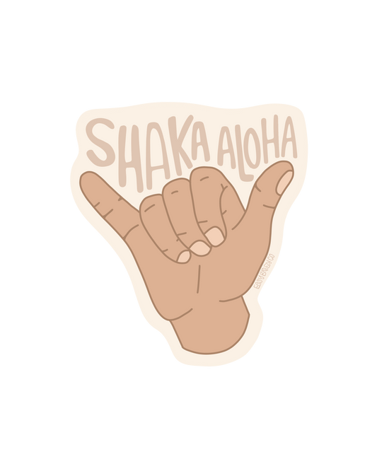 'Shaka Aloha' Sticker