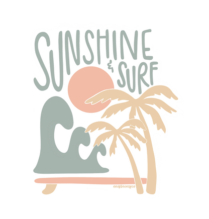 'Sunshine and Surf' Sticker