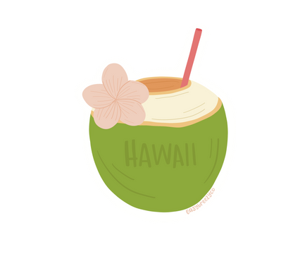 'Coconut' Sticker