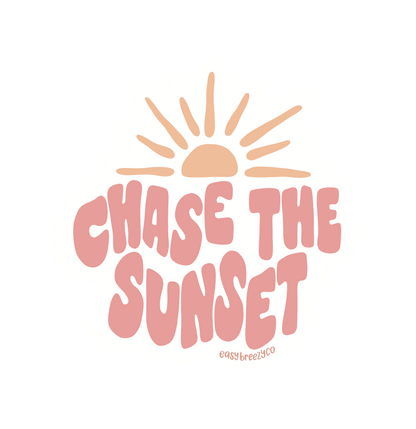 'Chase the Sunset' Sticker