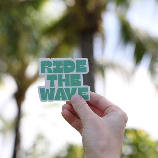 'Ride the Wave' Sticker